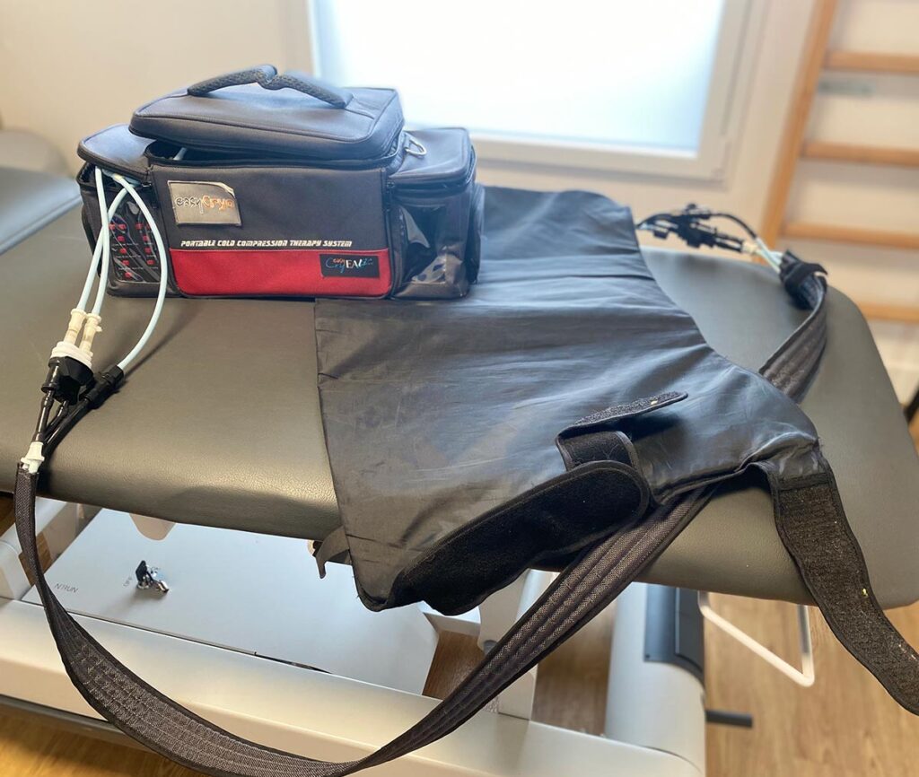 Easy Cryo cryothérapie compressive genou domicile location gk2s kiné Gorges Clisson 44