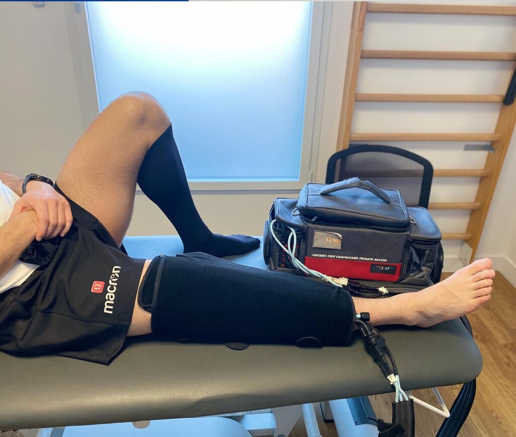Easy Cryo cryothérapie compressive genou domicile gk2s kiné Gorges Clisson 44